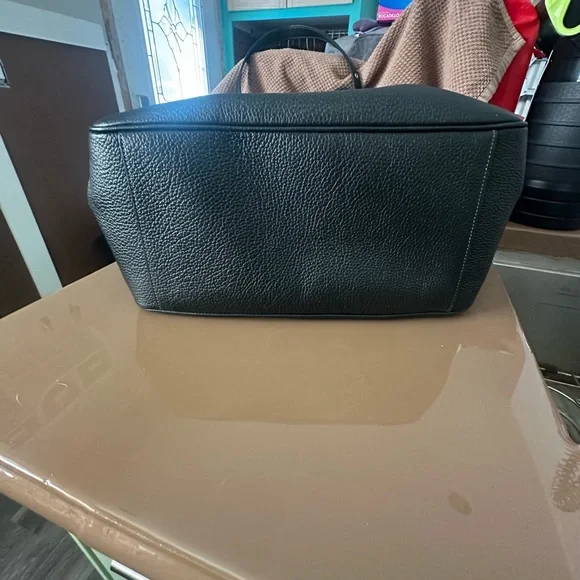 Coach Black Pebbled Leather Shoulder Bag - Picture 4 of 9